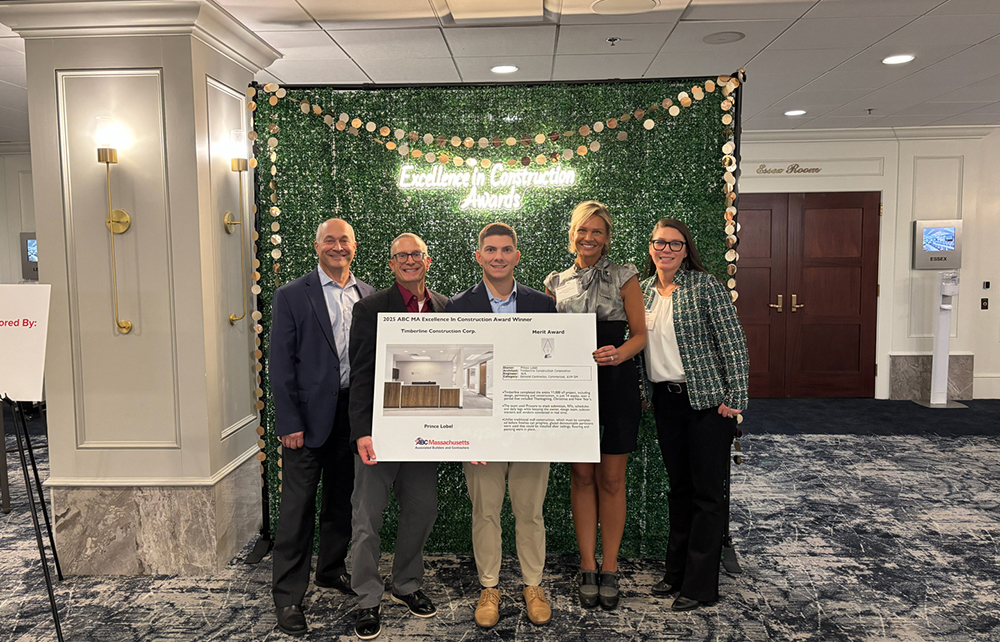 Timberline Construction recognized with awards for Malden Catholic and Prince Lobel